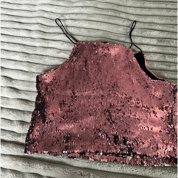 Small 2 way sequined crop top - Picture 5 of 5